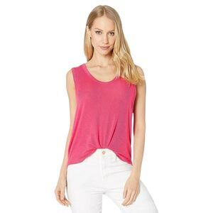 Free People Ribbed‎ Knit Muscle Tank Sz M Take the Plunge Fuchsia NWT